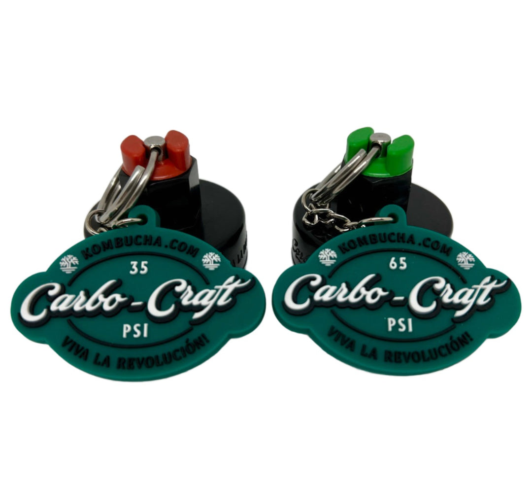 Carbo cap shown as a small brewing accessory on a white background