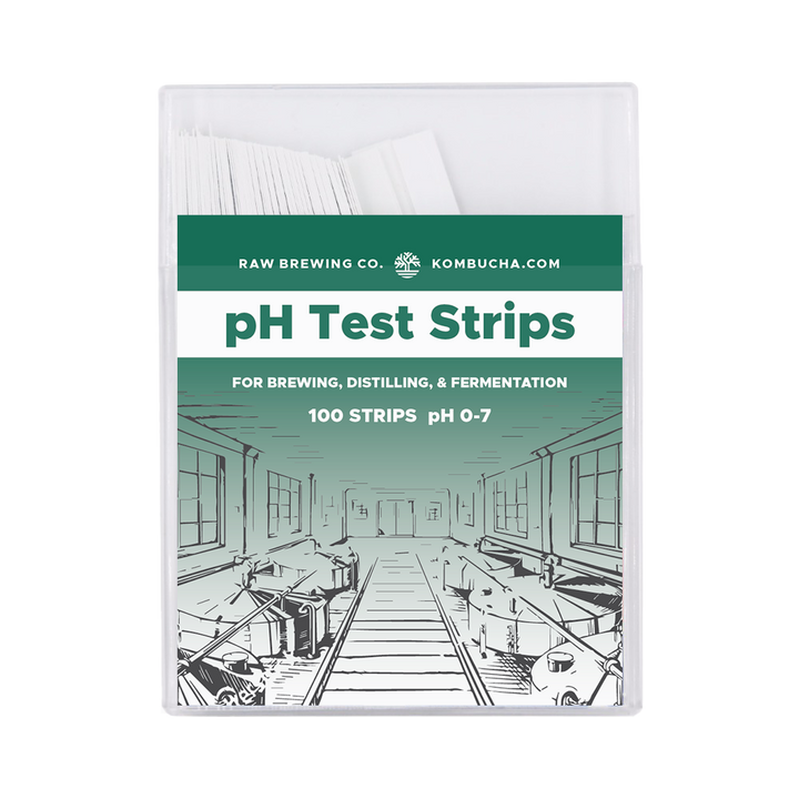 Fermentation testing strips laid out on a clean background