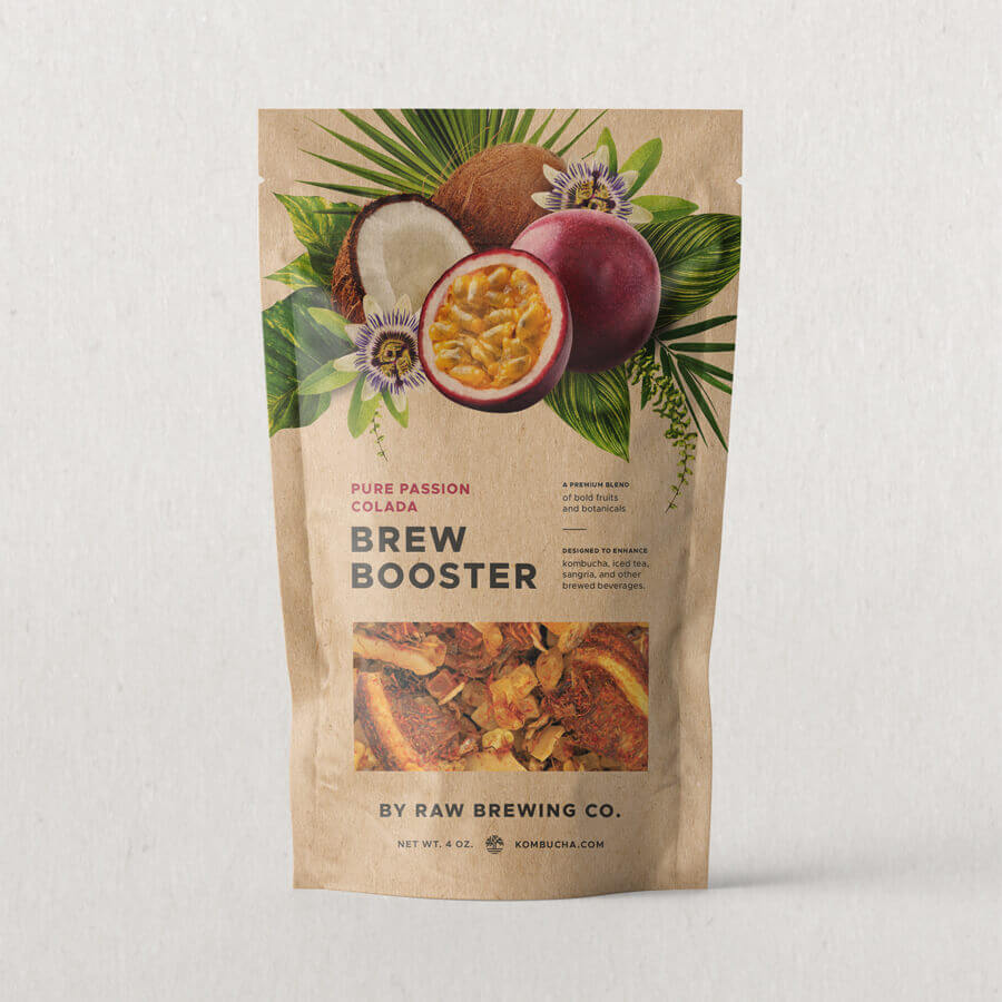 Front pouch of Pure Passion Colada Brew Booster