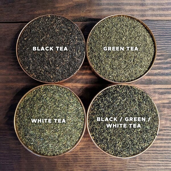 Mixed tea blend for kombucha certified organic in simple packaging