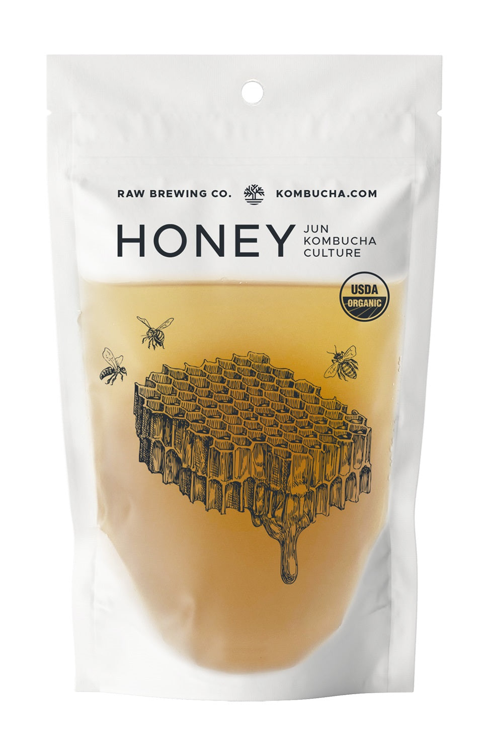 Honey – Blended Jun Kombucha Culture (SCOBY) & Starter Liquid (Certified Organic)